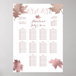 PixDezines Fall Foliage/Imitate RosGold/Sitzkohl Poster