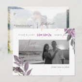 PixDezines Fall Foliage Rettete unser Date Dusty L Postkarte (Vorne/Hinten)
