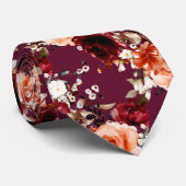 PixDezines Fall Rose in Peonies DIY Hintergrund Krawatte (Gerollt)