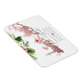 PixDezines Falsch Rose Gold Key West Map, DIY hear Magnet (Rechte Seite)