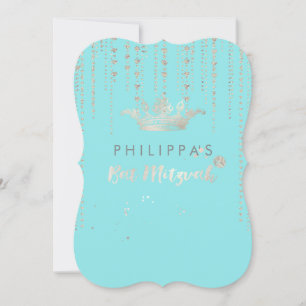PixDezines Falsche Silberkrone/Herzen/DIY-Farbe Einladung