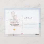 PixDezines Falsches Gold Chic Script Save the Date Postkarte (Rückseite)