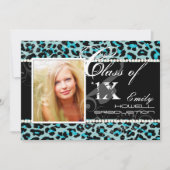 PixDezines-Farben/2012 Grads, Cheetah-Druck Einladung (Vorderseite)