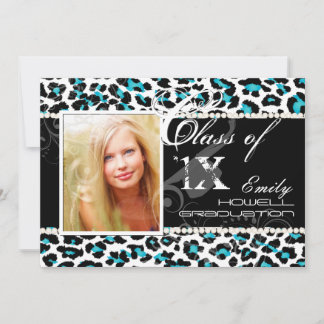 PixDezines-Farben/2012 Grads, Cheetah-Druck Einladung