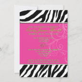 PixDezines-Farben/2016 Graden, Zebradruck Einladung (Rückseite)