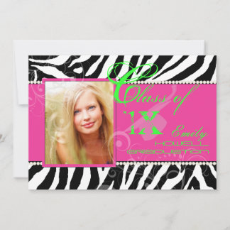 PixDezines-Farben/2016 Graden, Zebradruck Einladung