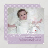 PixDezines Farben, Fotos Geburtsankündigung Ankündigung (Vorne/Hinten)