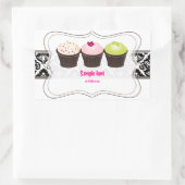 PixDezines-Farben, Kuchen Rechteckiger Aufkleber (Tasche)