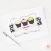 PixDezines-Farben, Kuchen Rechteckiger Aufkleber (Umschlag)