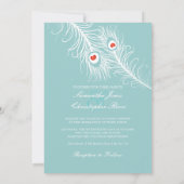 PixDezines-Farben, Pfauenwolken Einladung (Rückseite)