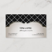 PixDezines-Farbige/morokkanische Trelle Visitenkarte (Rückseite)