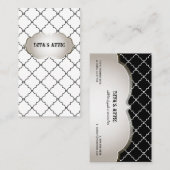 PixDezines-Farbige/morokkanische Trelle Visitenkarte (Vorne/Hinten)