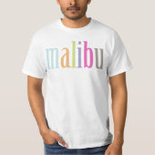 PixDezines farbiges Malibu t s T-Shirt (Vorderseite)