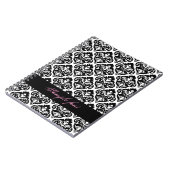 PixDezines-Farbstoff, Olivia-Damast Notizblock (Linke Seite)