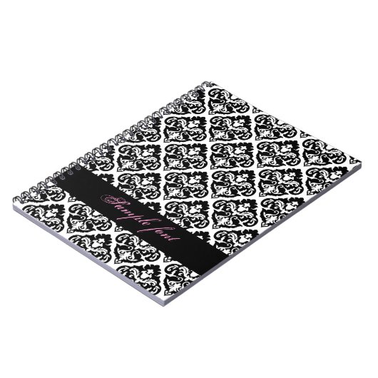 PixDezines-Farbstoff, Olivia-Damast Notizblock (Linke Seite)