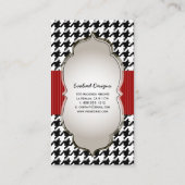 PixDezines Farbton/Hahnentrittmuster Muster Visitenkarte (Rückseite)