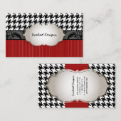 PixDezines Farbton/Hahnentrittmuster Muster Visitenkarte (Vorne/Hinten)