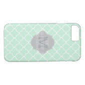 PixDezines-Farbton/Quarrefolienmuster/Minze Case-Mate iPhone Hülle (Rückseite (Horizontal))