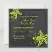 PixDezines-Farbton/Starfish/Beach+Cruise Schiff Einladung (Rückseite)