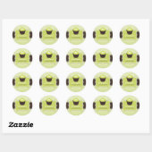 PixDezines-Farbtöne, Keylime-Kuchen Runder Aufkleber (Blatt)