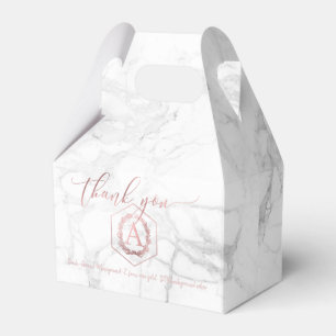 PixDezines Faux-Roségold süße Honigwabe + Marmor Geschenkschachtel