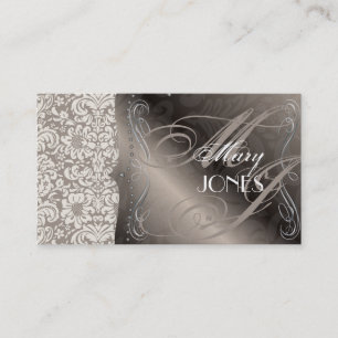 PixDezines Fidora Vintage Damask Visitenkarte