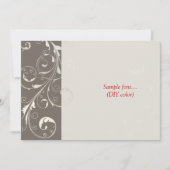 PixDezines filigrane Wirbel/Farbtöne Einladung (Vorderseite)