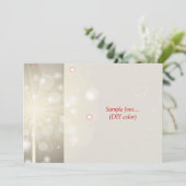 PixDezines filigrane Wirbel/Farbtöne Einladung (Stehend Vorderseite)