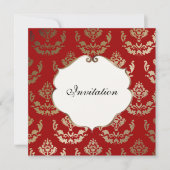 PixDezines Firenze Damask Einladung (Vorderseite)