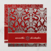 PixDezines Flora Damask Einladung (Vorne/Hinten)