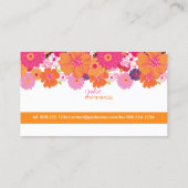 PixDezines Floral ~ Alegre Visitenkarte (Rückseite)