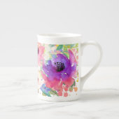 PixDezines Floral/Aquarell/Spring Bouquet Porzellantasse (Rechts)