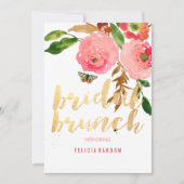 PixDezines Floral Bridal Brunch/DIY Hintergrund Einladung (Vorderseite)