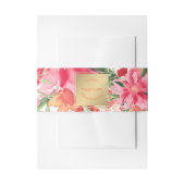 PixDezines Floral/Wasserfarbe/Mai Blume Einladungsbanderole (Vorderseite Beispiel)