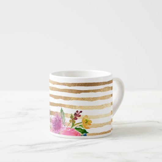 PixDezines floral/wasserfarbe/ranunculus Espressotasse (Vorderseite Rechts)