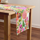 PixDezines Floral/Wasserfarbe/Ranunculus Kurzer Tischläufer (Beispiel)