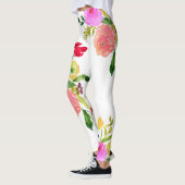 PixDezines Floral Wasserfarbe/Ranunculus/Rosa Leggings (Links)