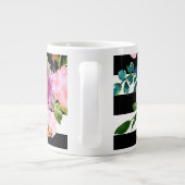 PixDezines floral/wasserfarbe/ranunculus/Streifen Jumbo-Tasse (Rückseite)