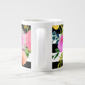 PixDezines floral/wasserfarbe/ranunculus/Streifen Jumbo-Tasse (Rückseite)