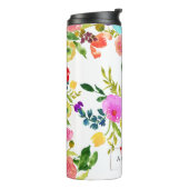 PixDezines Floral/Wasserfarbe/Ranunculus Thermosbecher (Nach links gedreht)