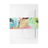 PixDezines Floral/Wasserfarbe/Rose Einladungsbanderole (Vorderseite Beispiel)