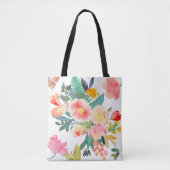 PixDezines Floral/Wasserfarbe/Spring Bouquet Tasche (Vorderseite)