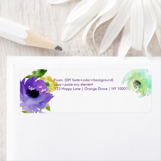 PixDezines Floral Wasserfarbe/Wasser Rose/DIY (Insitu)