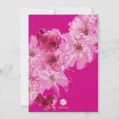 PixDezines Floral Watercolor Bat Mitzvah Einladung (Rückseite)