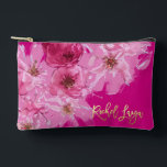 PixDezines Floral Watercolor Bat Mitzvah Zubehörtasche<br><div class="desc">PixDezines Bat Mitzvah florale digitale Aquarell von dunkelrosa Kirschblüten mit Rose goldener Stern von david. DIY für jede Veranstaltung. Mit unserem dynamischen Design können Sie alle Elemente bearbeiten. Unter "Bearbeiten mit dem Entwurfstool" finden Sie den Link unten, um alle Elemente zu bearbeiten. Bitte entfernen Sie alle nicht verwendeten Schichten. Bestimmte...</div>