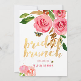PixDezines Floral Watercolor Bridal Brunch/DIY Einladung