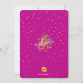 PixDezines Floral Watercolor Graduation Party Einladung (Rückseite)