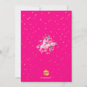 PixDezines Floral Watercolor Graduation Party Einladung (Rückseite)