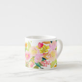 PixDezines Floral Watercolor/Spring Bouquet Espressotasse (Vorderseite Rechts)