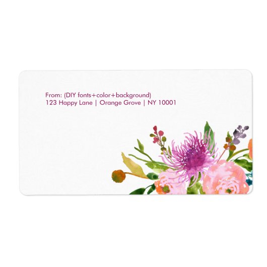 PixDezines florale Wasserfarbe/ranunculus/DIYcolor (Vorne)